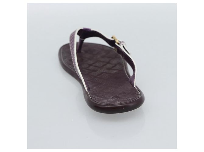 Sandali LOUIS VUITTON Monogram Purple LV Auth 186233M Porpora - vista 14