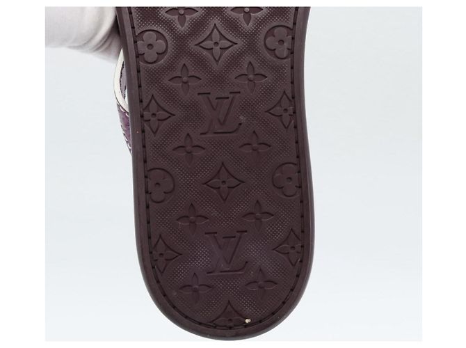 Sandali LOUIS VUITTON Monogram Purple LV Auth 186233M Porpora - vista 16