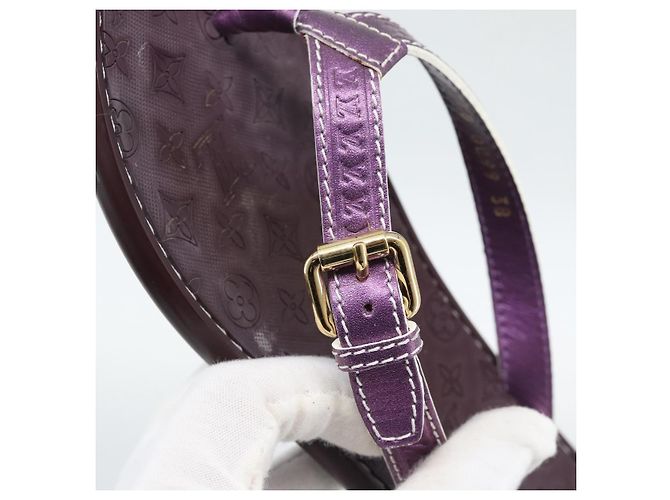 Sandali LOUIS VUITTON Monogram Purple LV Auth 186233M Porpora - vista 19
