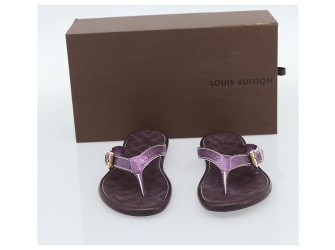 Sandali LOUIS VUITTON Monogram Purple LV Auth 186233M Porpora - vista 20