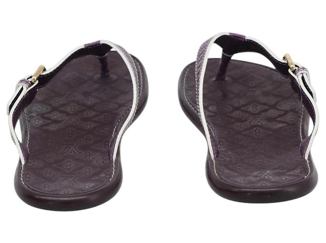 Sandali LOUIS VUITTON Monogram Purple LV Auth 186233M Porpora - vista 3