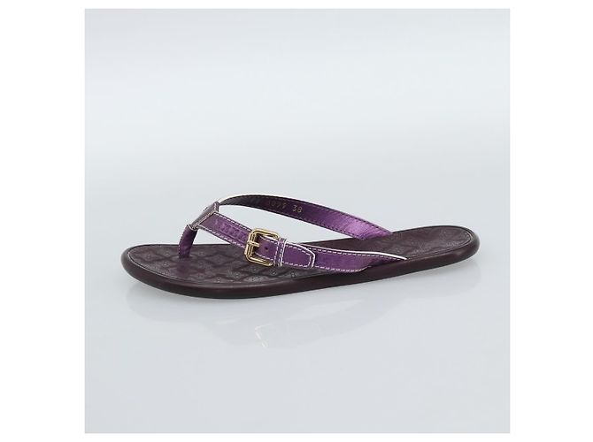 Sandali LOUIS VUITTON Monogram Purple LV Auth 186233M Porpora - vista 5