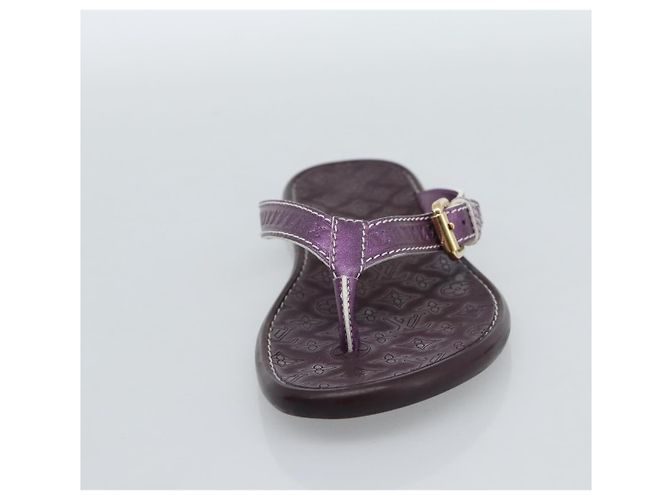 Sandali LOUIS VUITTON Monogram Purple LV Auth 186233M Porpora - vista 6