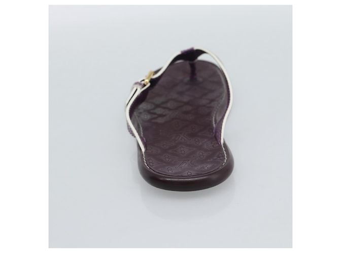 Sandali LOUIS VUITTON Monogram Purple LV Auth 186233M Porpora - vista 7