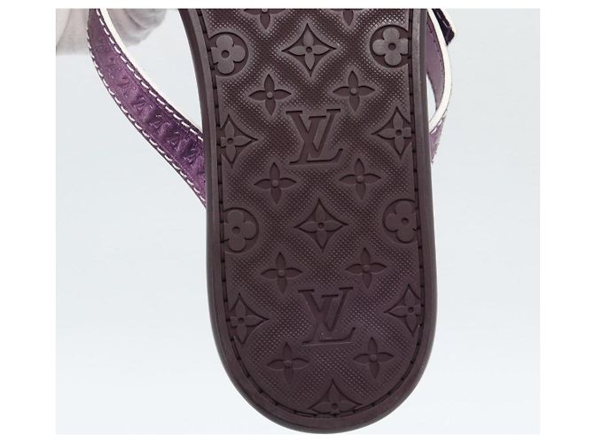 Sandali LOUIS VUITTON Monogram Purple LV Auth 186233M Porpora - vista 9
