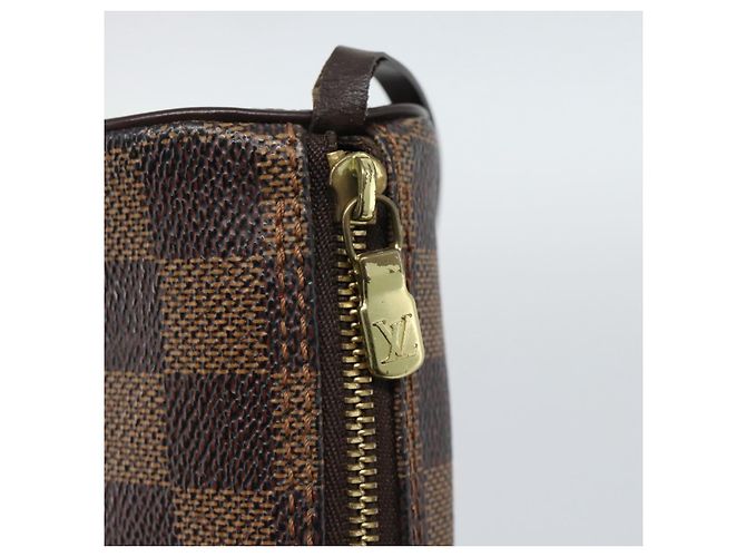 LOUIS VUITTON Pouch Papillon Damier Ebene Auth LV 187564 - vista 10