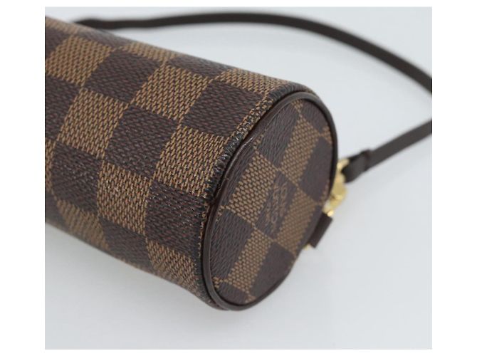 LOUIS VUITTON Pouch Papillon Damier Ebene Auth LV 187564 - vista 14