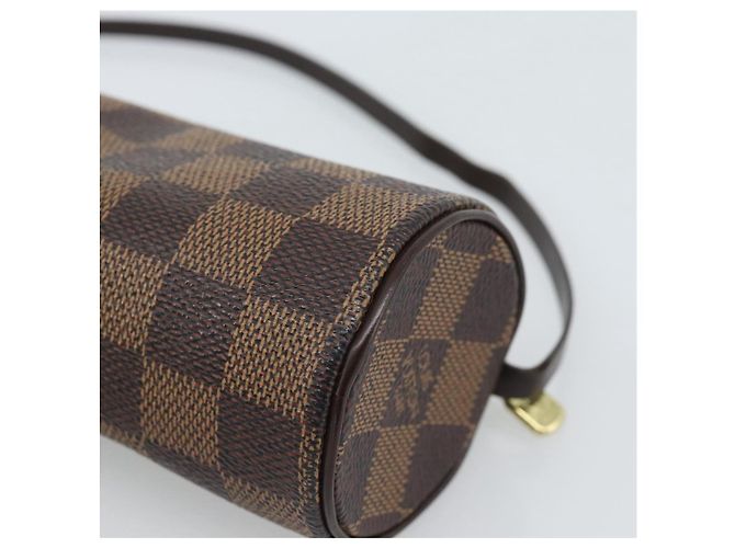 LOUIS VUITTON Pouch Papillon Damier Ebene Auth LV 187564 - vista 16