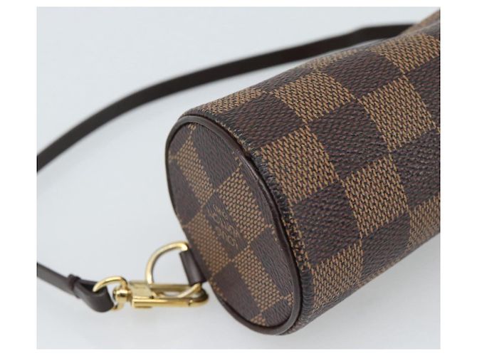 LOUIS VUITTON Pouch Papillon Damier Ebene Auth LV 187564 - vista 17