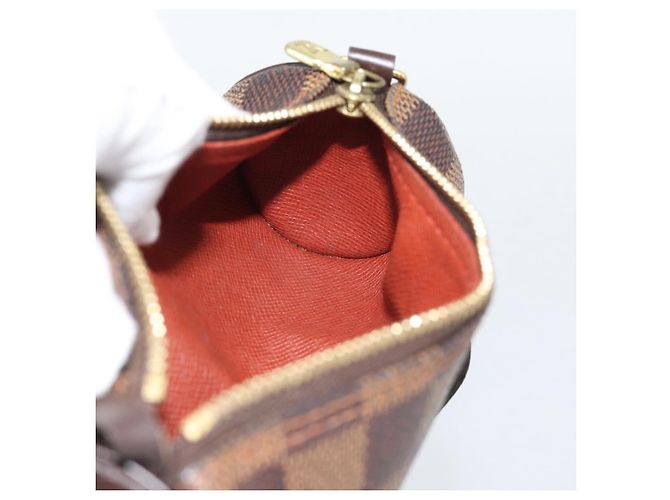 LOUIS VUITTON Pouch Papillon Damier Ebene Auth LV 187564 - vista 18