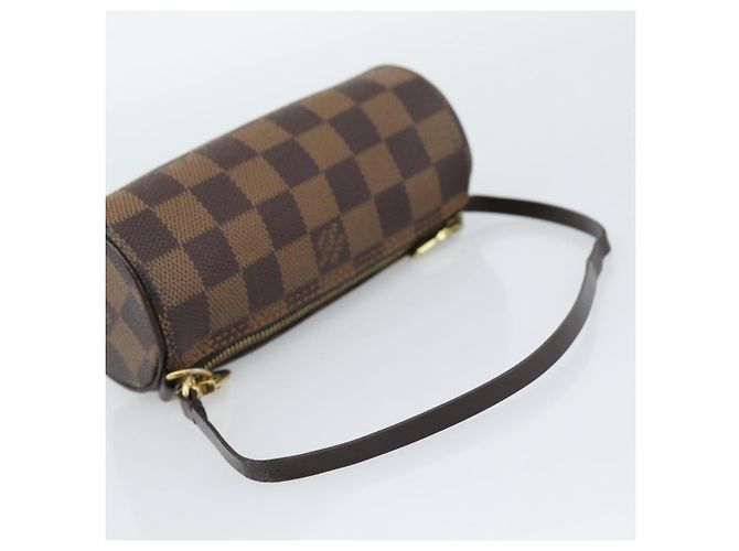 LOUIS VUITTON Pouch Papillon Damier Ebene Auth LV 187564 - vista 7