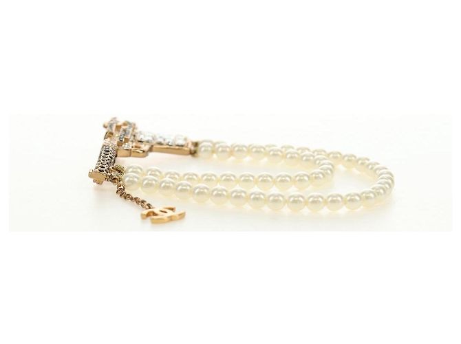 Spilla CHANEL metallo Gold Tone CC Auth 185416SM - vista 14