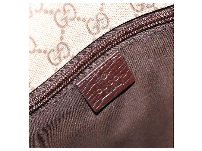 Borsa a tracolla GUCCI GG Supreme Web Sherry Line PVC Beige Rosso 180692 Auth ka4786A - vista 17