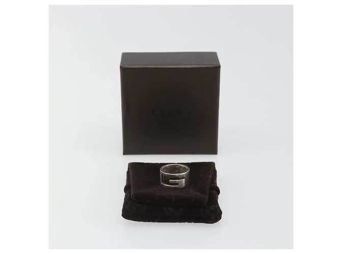 GUCCI icon Ring Metall Silber Auth SW2360V - Ansicht 11