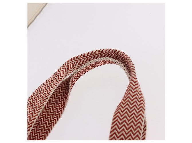 Hermès Borsa HERMES Cannes MM in cotone Arancione Argento Autentica 179542A - vista 8