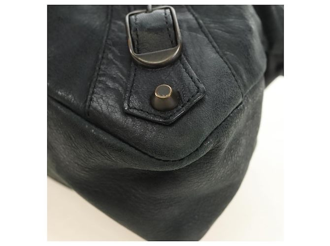 BALENCIAGA Borsa The First in Pelle 2way Navy 103208 Auth 185338M Blu navy - vista 15