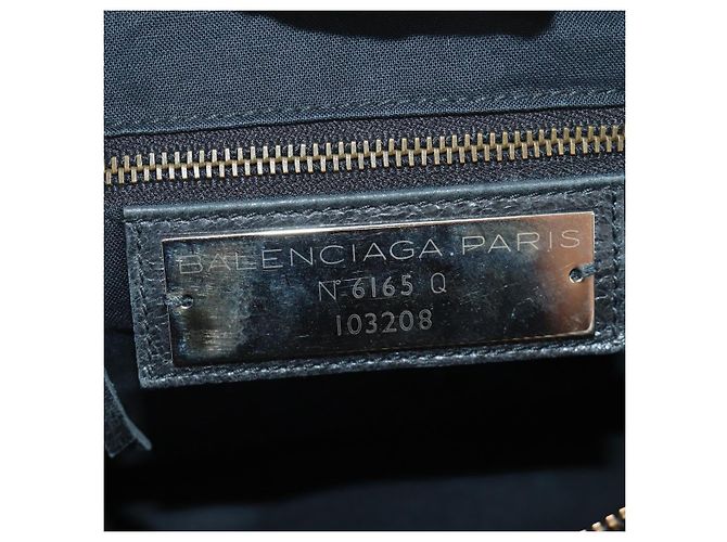 BALENCIAGA Borsa The First in Pelle 2way Navy 103208 Auth 185338M Blu navy - vista 20