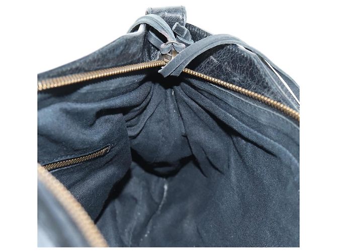 BALENCIAGA Borsa The First in Pelle 2way Navy 103208 Auth 185338M Blu navy - vista 22