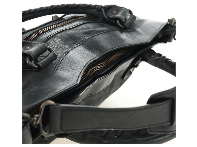 BALENCIAGA Borsa The First in Pelle 2way Navy 103208 Auth 185338M Blu navy - vista 6