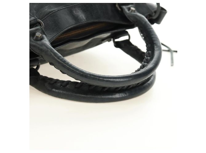 BALENCIAGA Borsa The First in Pelle 2way Navy 103208 Auth 185338M Blu navy - vista 7
