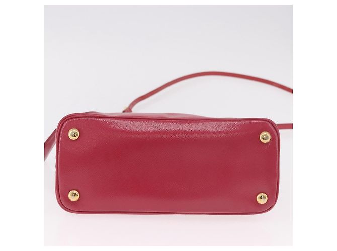 Borsa PRADA in pelle Saffiano 2way Rosa Oro Auth 186860V D'oro - vista 12