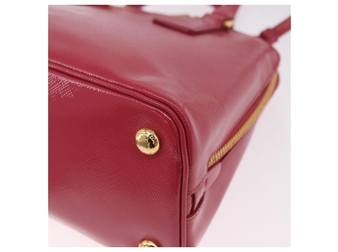 Borsa PRADA in pelle Saffiano 2way Rosa Oro Auth 186860V D'oro - vista 16