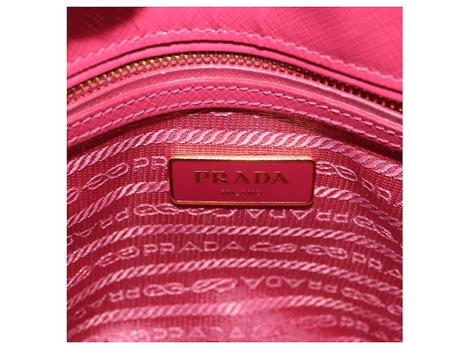 Borsa PRADA in pelle Saffiano 2way Rosa Oro Auth 186860V D'oro - vista 20