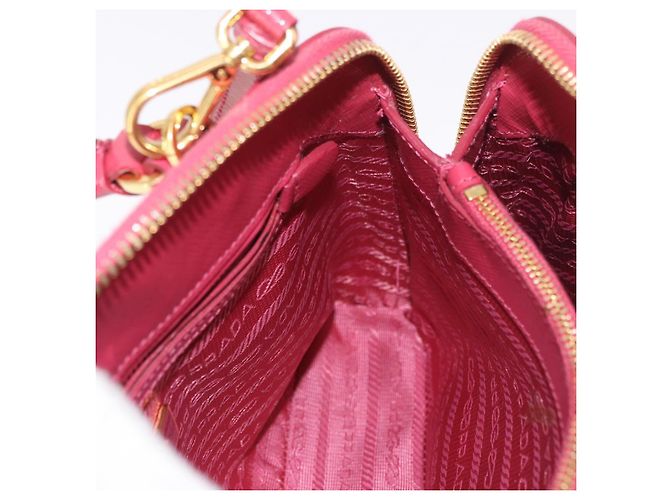 Borsa PRADA in pelle Saffiano 2way Rosa Oro Auth 186860V D'oro - vista 22