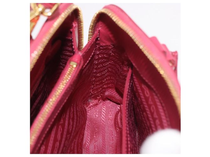 Borsa PRADA in pelle Saffiano 2way Rosa Oro Auth 186860V D'oro - vista 25