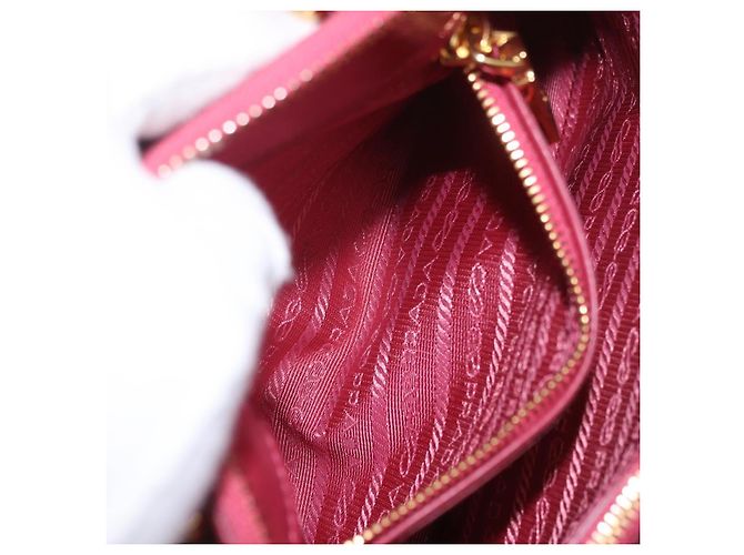 Borsa PRADA in pelle Saffiano 2way Rosa Oro Auth 186860V D'oro - vista 29