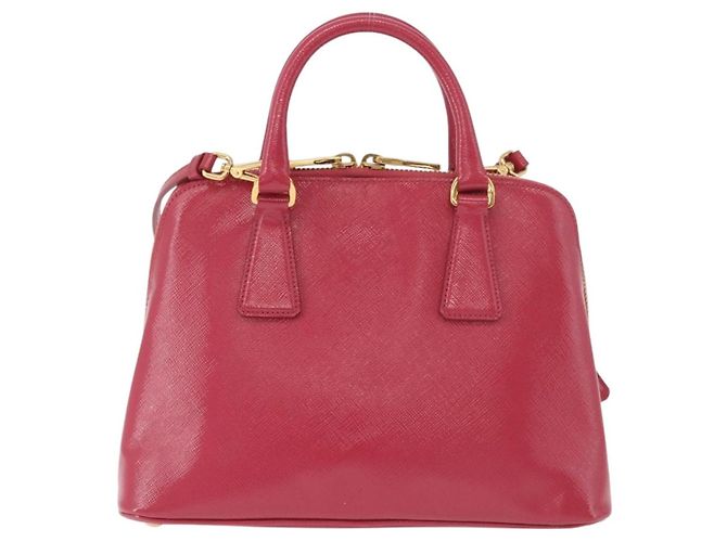 Borsa PRADA in pelle Saffiano 2way Rosa Oro Auth 186860V D'oro - vista 3