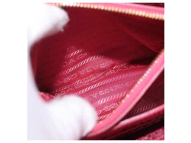 Borsa PRADA in pelle Saffiano 2way Rosa Oro Auth 186860V D'oro - vista 31