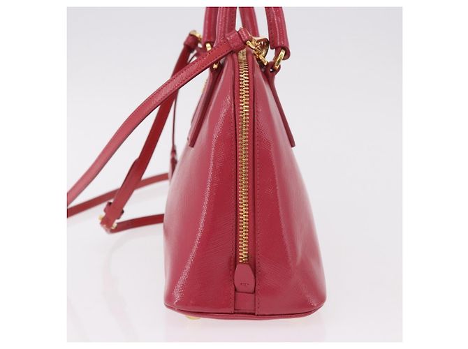 Borsa PRADA in pelle Saffiano 2way Rosa Oro Auth 186860V D'oro - vista 4
