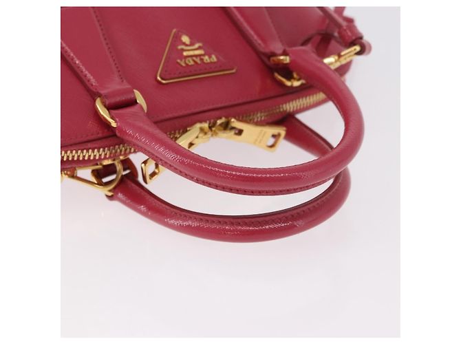 Borsa PRADA in pelle Saffiano 2way Rosa Oro Auth 186860V D'oro - vista 7