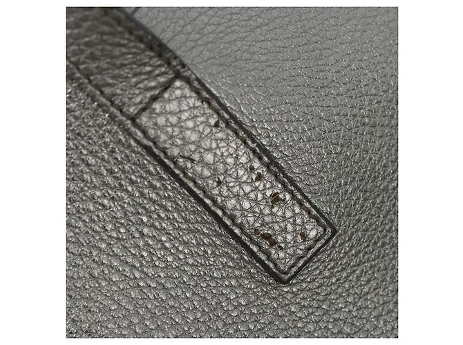 PRADA Tote Bag Leder Silber Auth ka4827 - Ansicht 21