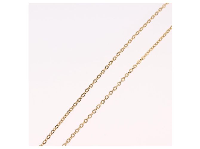 Christian Dior Strassherz-Halskette Metall Gold Auth SW2427 Golden - Ansicht 11