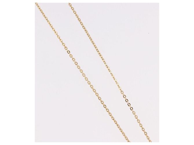 Christian Dior Strassherz-Halskette Metall Gold Auth SW2427 Golden - Ansicht 5