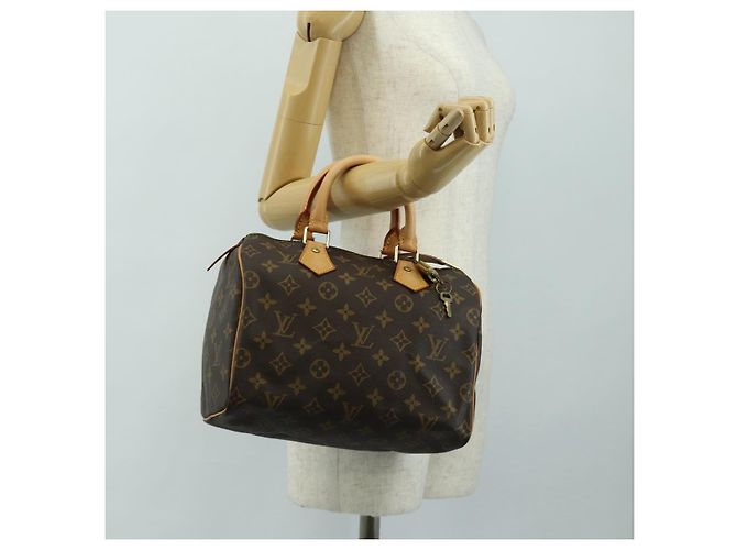 LOUIS VUITTON Borsa Monogram Speedy 25 M41528 LV Auth am11878SV Monogramma - vista 22