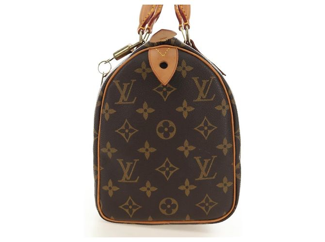 LOUIS VUITTON Borsa Monogram Speedy 25 M41528 LV Auth am11878SV Monogramma - vista 4