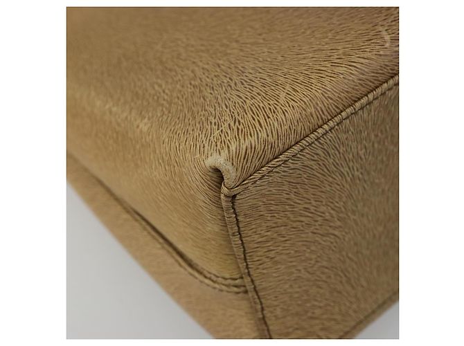 Borsa a tracolla Salvatore Ferragamo Gancini in pelle beige argento Auth 185544 - vista 13
