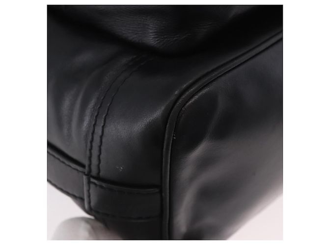 Borsa a tracolla LOUIS VUITTON Noe Cargo in pelle nera M13985 LV Auth 187562SAV Nero - vista 16