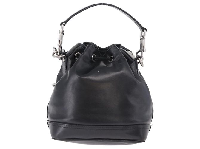 Borsa a tracolla LOUIS VUITTON Noe Cargo in pelle nera M13985 LV Auth 187562SAV Nero - vista 2