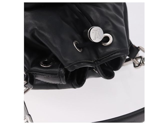 Borsa a tracolla LOUIS VUITTON Noe Cargo in pelle nera M13985 LV Auth 187562SAV Nero - vista 7