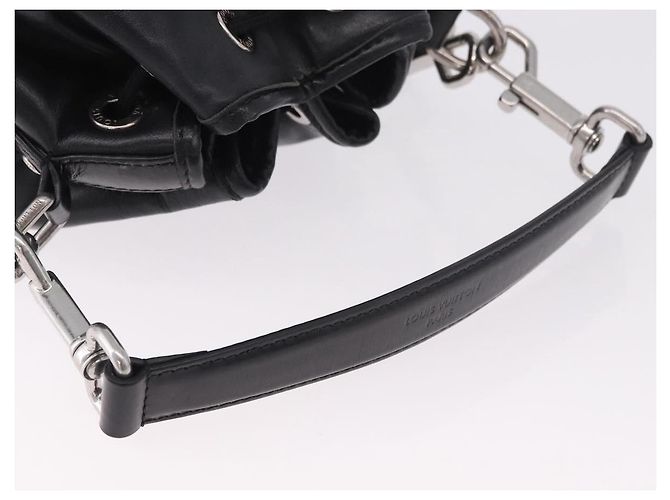 Borsa a tracolla LOUIS VUITTON Noe Cargo in pelle nera M13985 LV Auth 187562SAV Nero - vista 8