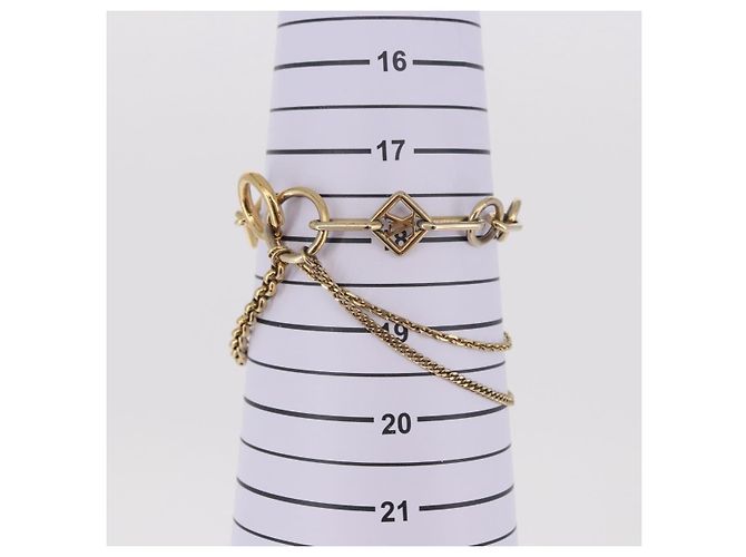 Bracciale LOUIS VUITTON Brassles Chne Vegas in metallo Tonalità Oro M65362 Auth 187597 - vista 12