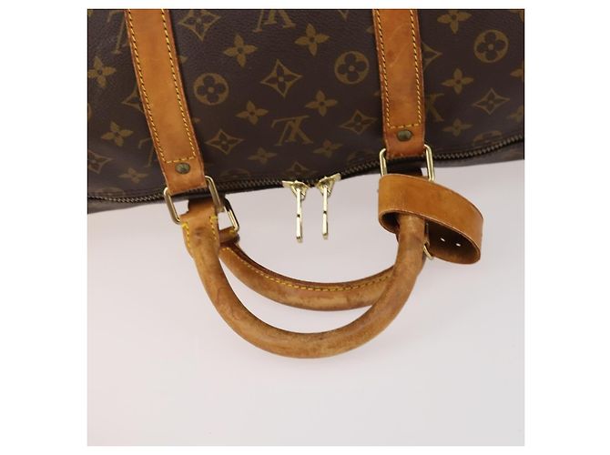 LOUIS VUITTON Monogram Keepall Bandouliere 55 Borsa Boston M41414 LV Auth 184740 Monogramma - vista 9