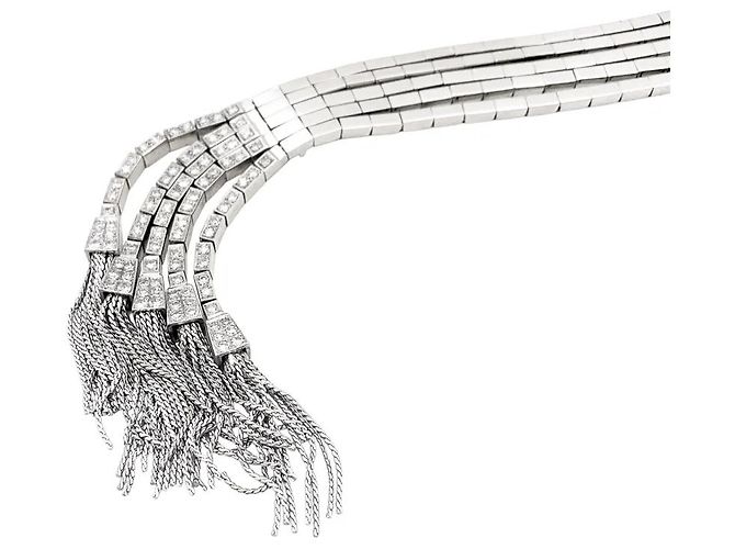 Autre Marque Bracciale antico in platino e diamanti. - vista 3