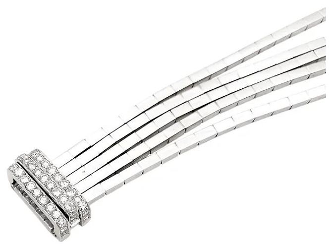 Autre Marque Bracciale antico in platino e diamanti. - vista 4