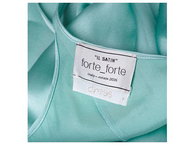 Autre Marque Maxi-Slip-Kleid aus Satin in Mintgrün Forte Forte - Ansicht 6