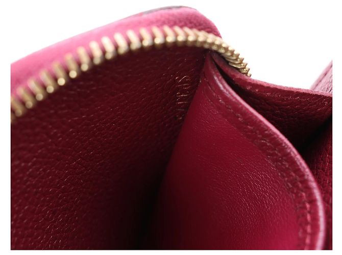 Cartera de cuero Louis Vuitton Zippy Empreinte roja M62214 - vista 10